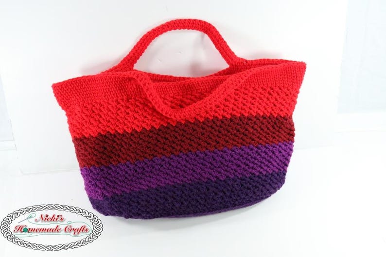 CROCHET PROJECT BAG Pattern Crochet Women's Bag Crochet Purse Pattern Crochet Bag Tutorial image 6