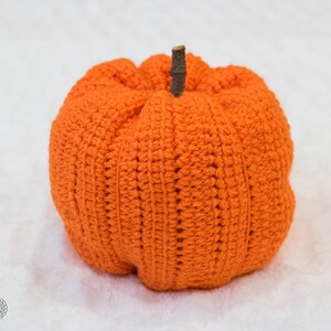 CROCHET PUMPKIN PATTERN Crochet Pumpkin Toy Halloween Crochet Pattern Tunisian Crochet Pattern image 8