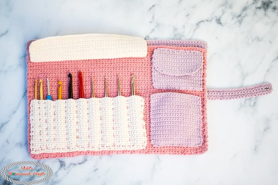 Crochet Hook Case Empty Crocheting Pouch Carrying Case Lightweight