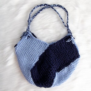 Tunisian CROCHET PATTERN: Small Windmill Bag for WIP Projects image 2