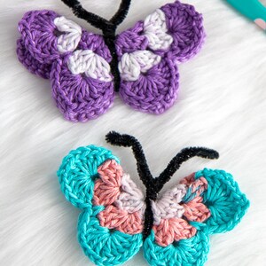 CROCHET BUTTERFLY PATTERN for Spring, Home Decor or as a Gift image 4