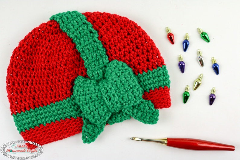 Crochet Pattern: Christmas Gift Beanie image 2