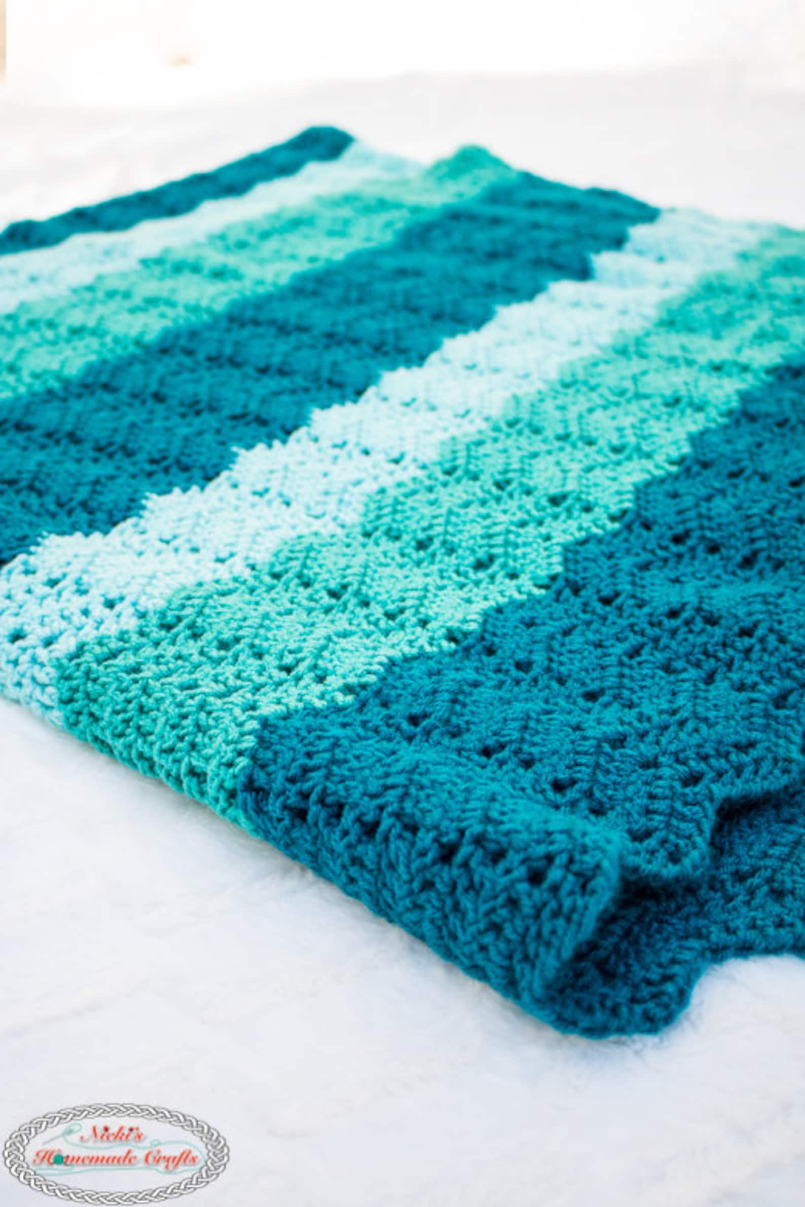 CROCHET BLANKET PATTERN Afghan Pattern Crochet Blanket Pattern Modern