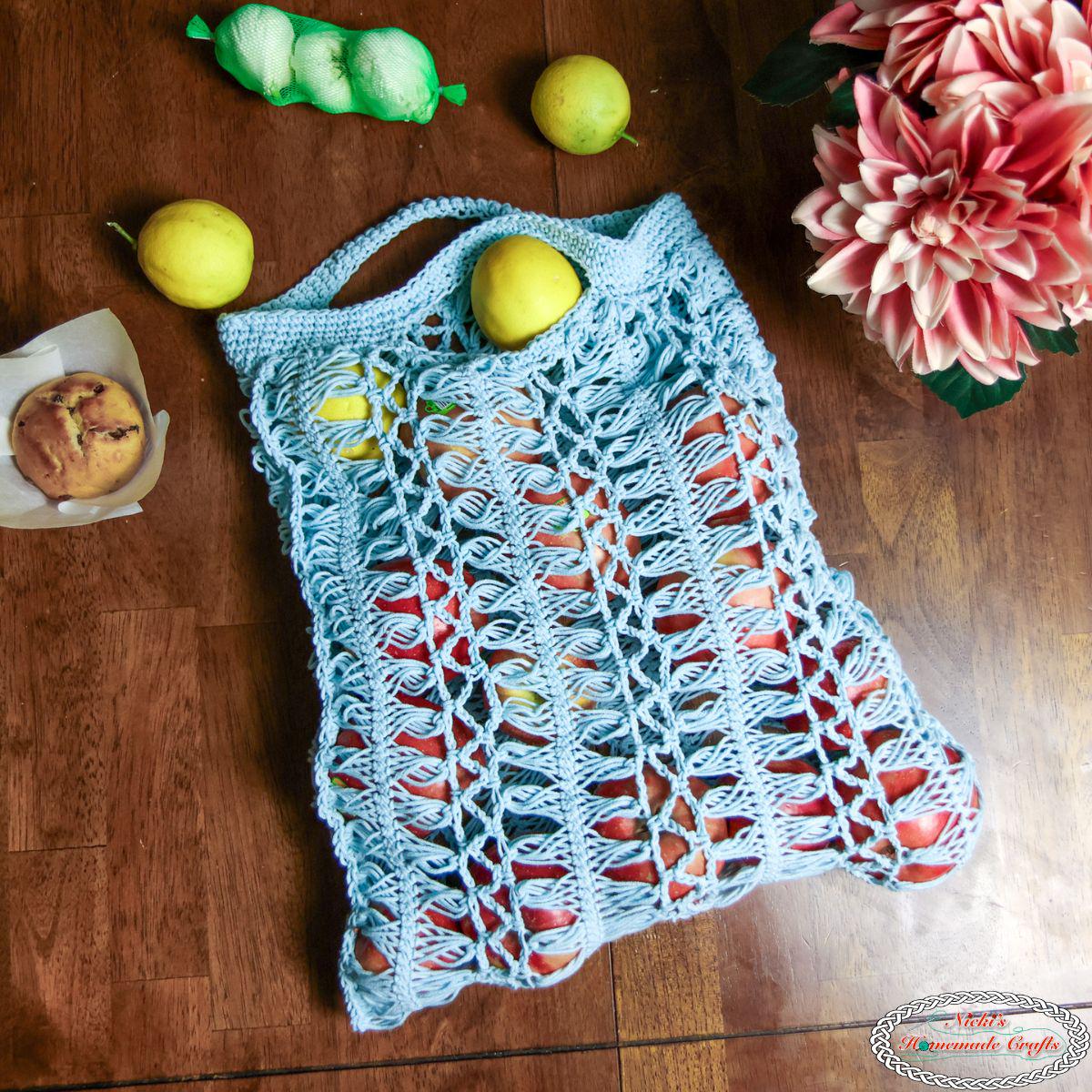 40 Market Bag Crochet Patterns for Reusable Totes, Mesh Shoppers, and Everyday Carryalls 19 Hairpin Lace Crochet Market Bag Pattern Boho Mesh Tote