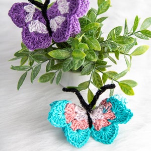 CROCHET BUTTERFLY PATTERN for Spring, Home Decor or as a Gift image 7