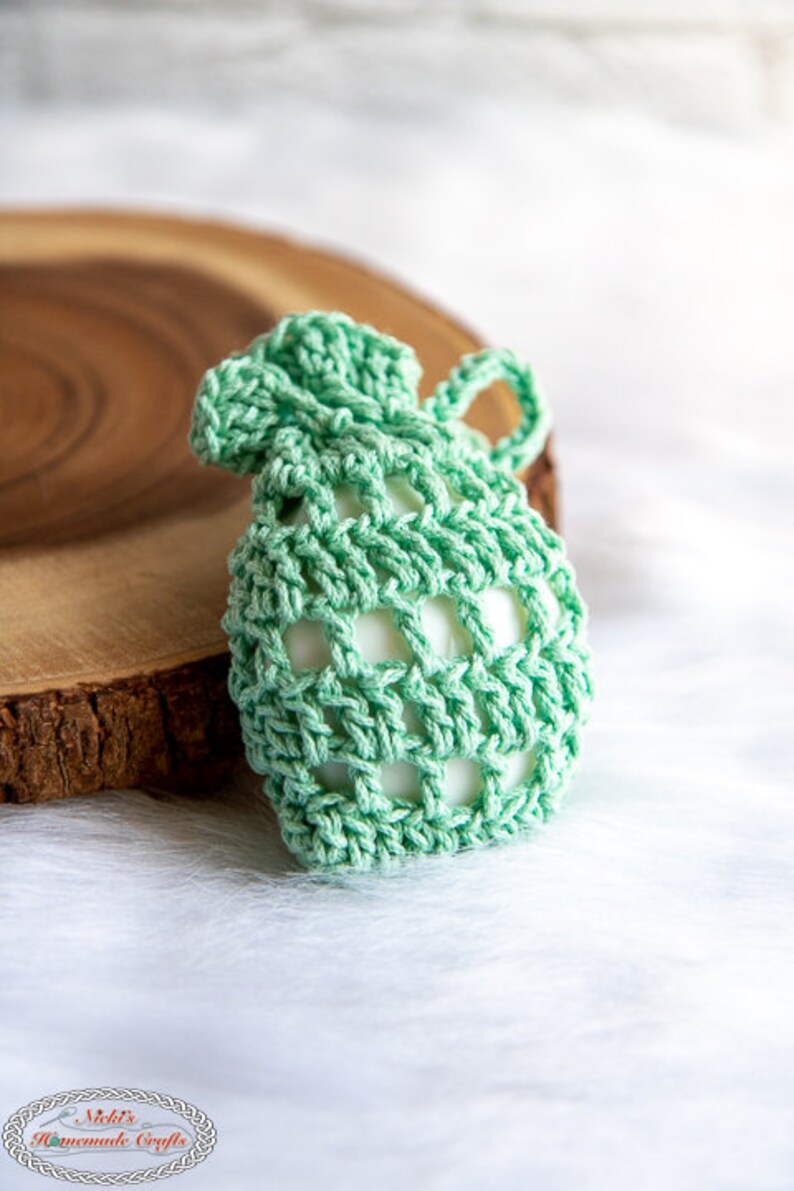 Crochet Soap Saver Holder Pattern Crochet Soap Saver Pattern Crochet Soap Bag Crochet Soap Holder Crochet Bath Mitt image 5