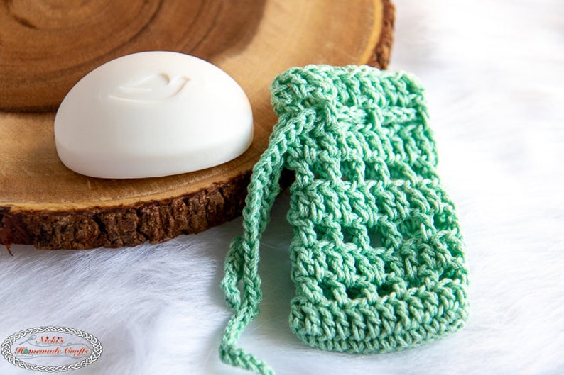 Crochet Soap Saver Holder Pattern Crochet Soap Saver Pattern Crochet Soap Bag Crochet Soap Holder Crochet Bath Mitt image 2