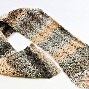 CROCHET SCARF PATTERN Scarf Pattern For Women Easy Scarf Crochet Pattern Winter Scarf Pattern image 5