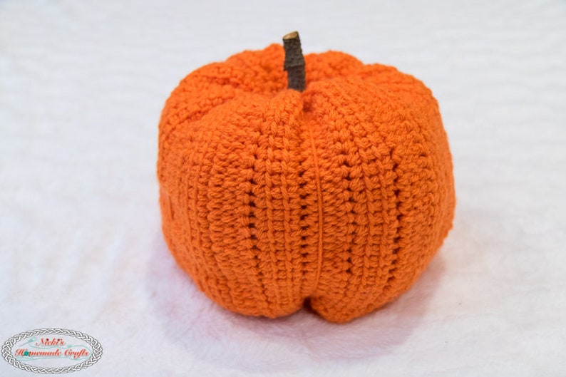 CROCHET PUMPKIN PATTERN Crochet Pumpkin Toy Halloween Crochet Pattern Tunisian Crochet Pattern image 9