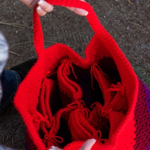 CROCHET PROJECT BAG Pattern Crochet Women's Bag Crochet Purse Pattern Crochet Bag Tutorial image 5