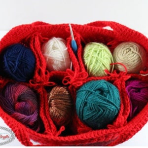 CROCHET PROJECT BAG Pattern Crochet Women's Bag Crochet Purse Pattern Crochet Bag Tutorial image 10