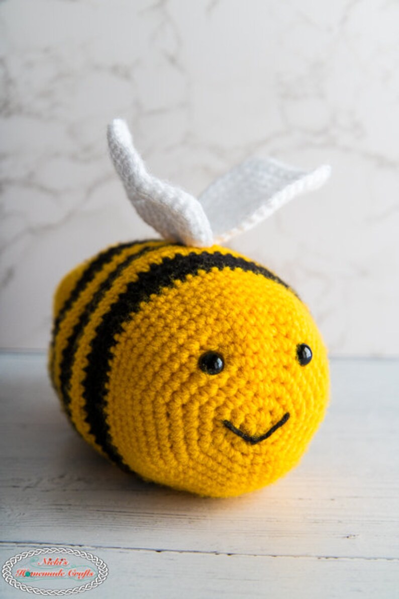 Reversible BEE Amigurumi Plus CROCHET PATTERN to show Happy and Sad Face to Express Emotions image 2