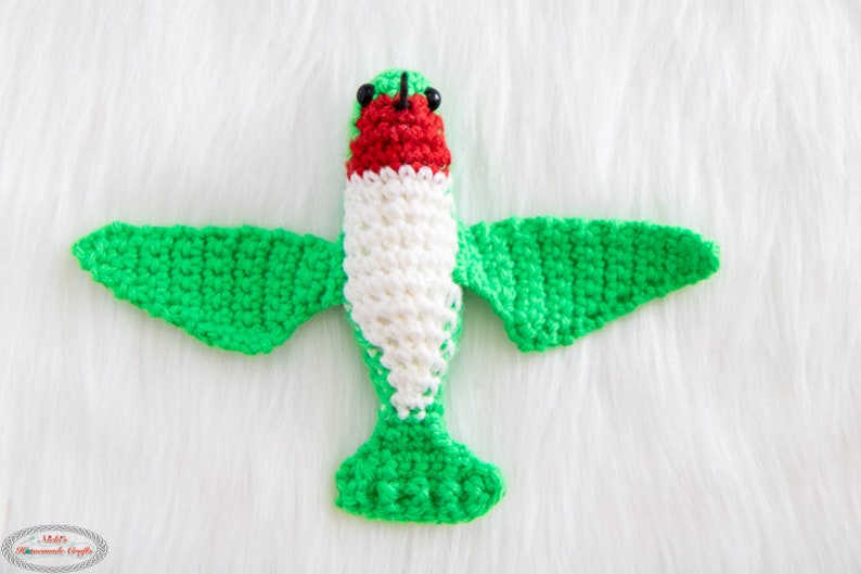Realistic CROCHET HUMMINGBIRD PATTERN for Spring, Summer, Home Decor, or as a Gift image 3