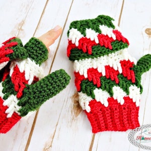 Fingerless Gloves CROCHET PATTERN | Crochet Wrist Warmer Pattern | Crochet Glittens | Winter Mitts Pattern