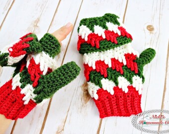 Fingerless Gloves CROCHET PATTERN | Crochet Wrist Warmer Pattern | Crochet Glittens | Winter Mitts Pattern