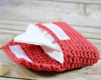 CROCHET PATTERN: Small Tissue Pouch *Tissue holder *Tissue Storage *kids, teens, adults