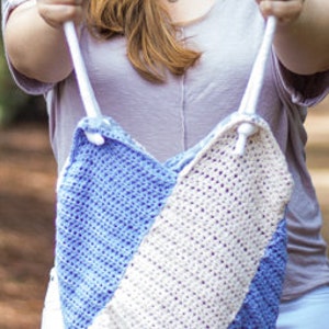 Crochet Pattern: Windmill Bag with Lining and Grommets image 2