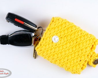 Keychain Cozy CROCHET PATTERN | Crochet Keychain |  | Crochet Key Cover | Crochet Key Fob Cover