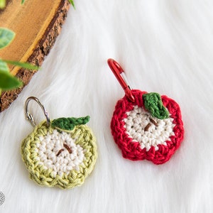 Crochet Apple Pouch PATTERN Crochet AirPod Case Crochet Change Purse Crochet Keychain Crochet Keyring Crochet Pouch Aldi Quarter image 4