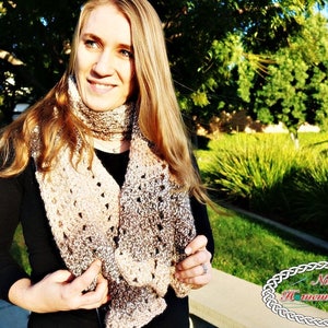 CROCHET SCARF PATTERN Scarf Pattern For Women Easy Scarf Crochet Pattern Winter Scarf Pattern image 2