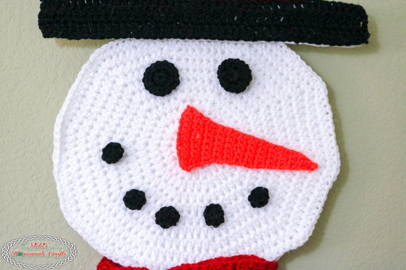 Advent Calendar CROCHET PATTERN Crochet Christmas Decor Crochet Snowman Crochet Calendar image 2