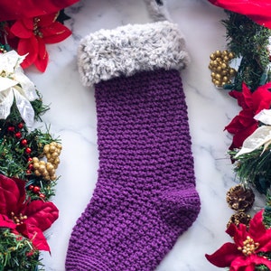 Christmas Stocking CROCHET PATTERN Crochet Stocking Pattern Easy Crochet Pattern Crochet Holiday Stocking imagem 5