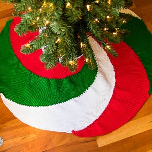 CROCHET PATTERN: Spiral Christmas Tree Skirt for the Holidays to decorate for Gift Giving Season image 3