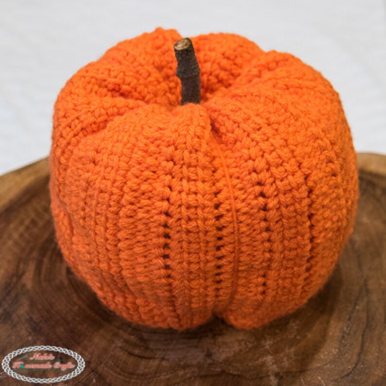 CROCHET PUMPKIN PATTERN Crochet Pumpkin Toy Halloween Crochet Pattern Tunisian Crochet Pattern image 4