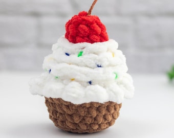 Gehaakt cupcakepatroon zonder naaien – Cupcake pdf Amigurumi Plushie – Eenvoudig, beginnersvriendelijk patroon met videotutorial – Craft Fair Favorite
