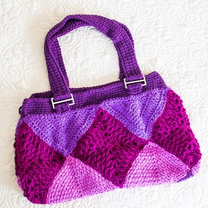 CROCHET BAG PATTERN Crochet Granny Square Bag Crochet Purse Pattern Crochet Bags For Women image 5