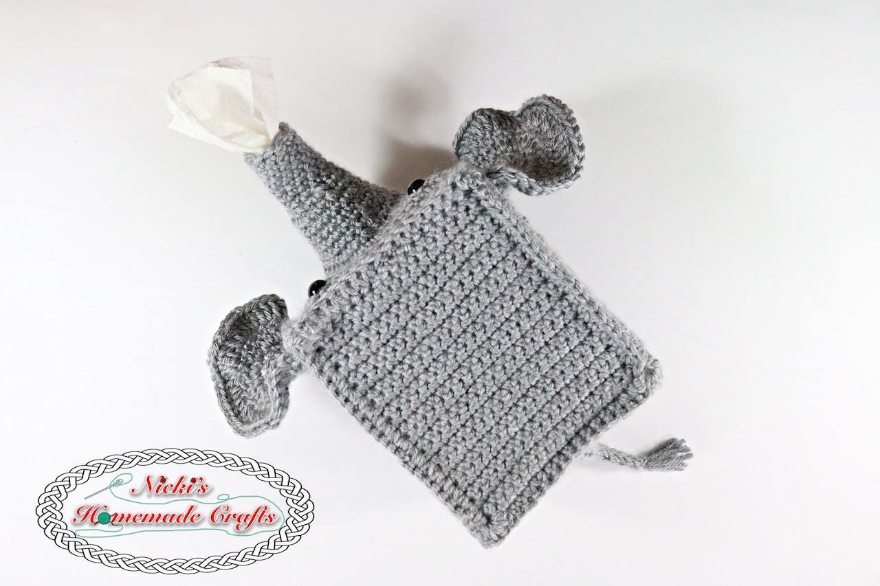 40 Elephant Crochet Patterns for Amigurumi, Plushies, Loveys, and Nursery Decor 27 Tissue Box Cover Crochet Pattern Crochet Elephant
