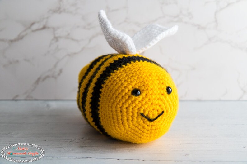 Reversible BEE Amigurumi Plus CROCHET PATTERN to show Happy and Sad Face to Express Emotions image 3