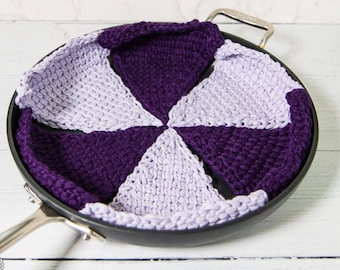 TUNISIAN CROCHET Pan Protector PATTERN | Crochet Pot Holders | Crochet Pan Protector | Easy Tunisian Crochet Pattern
