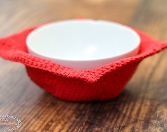 CROCHET BOWL COZY Pattern | Crochet Bowl Coozie | Bowl Cover Pattern | Crochet Bowl Holder for Microwave