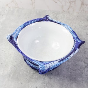 CROCHET BOWL COZY Pattern | Bowl Cozy Tutorial | Crochet Soup Bowl Cozy | Bowl Holder Pattern