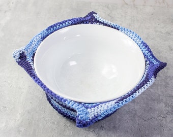 CROCHET BOWL COZY Pattern | Bowl Cozy Tutorial | Crochet Soup Bowl Cozy | Bowl Holder Pattern