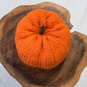 CROCHET PUMPKIN PATTERN | Crochet Pumpkin Toy | Halloween Crochet Pattern | Tunisian Crochet Pattern