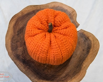 CROCHET PUMPKIN PATTERN | Crochet Pumpkin Toy | Halloween Crochet Pattern | Linked Crochet Pattern