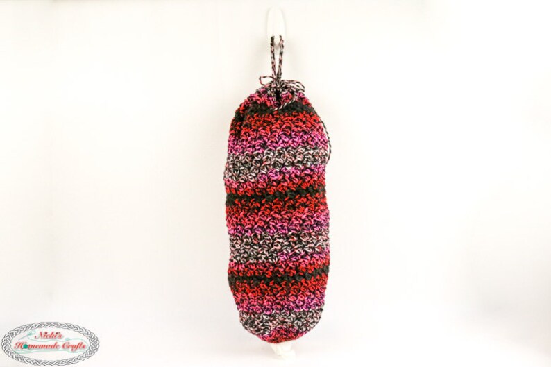 Plastic Bag Holder CROCHET PATTERN Grocery Bag Holder Pattern Crochet Bag Saver Pattern Grocery Bag Dispenser Pattern image 1