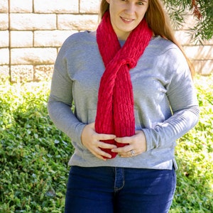 Knitting Pattern: Easy Loop Scarf using the Bernat Alize Blanket Ez yarn image 3