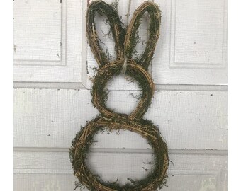 Grapevine Bunny Wreath, Easter Wreath, Spring Front Door Decor