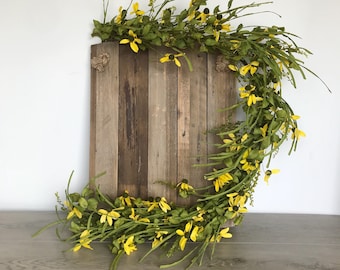 Yellow Daisy Garland, Spring Floral Garland, Garland Decor