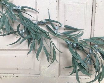 Artificial Bayleaf & Berry Garland - 4ft Greenery Decor