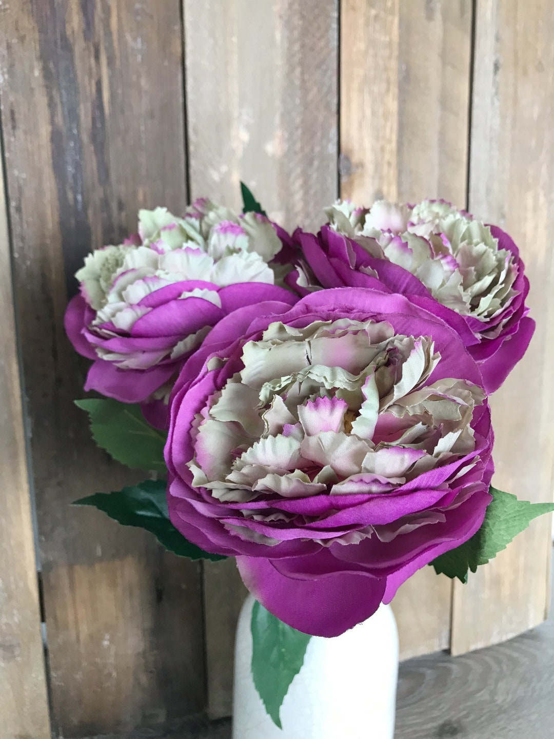 Artificial Peony Bundle, Purple Mix Peonies, Spring Flowers, Artificial