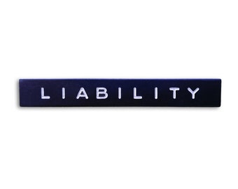 LIABILITY Lapel Pin