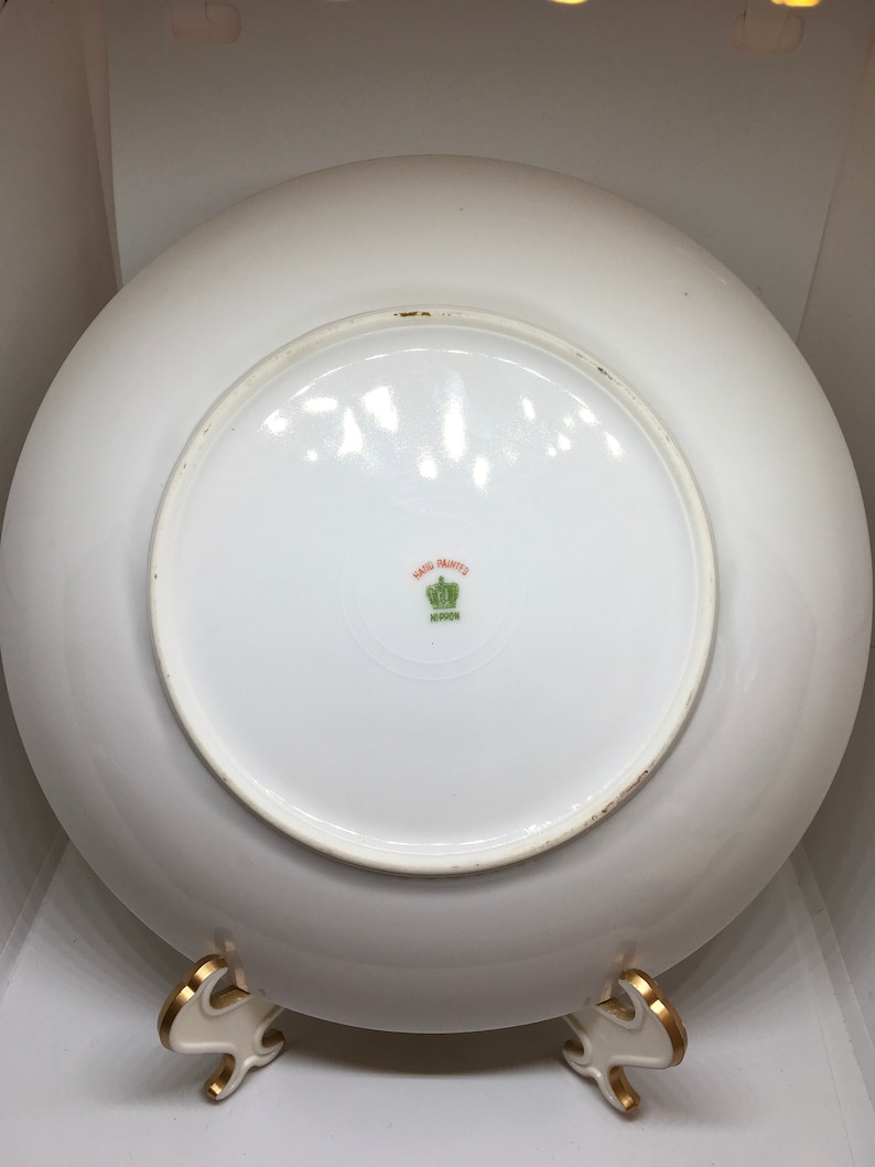 Vintage Antique Hand Painted Nippon Dish Crown Mark Etsy