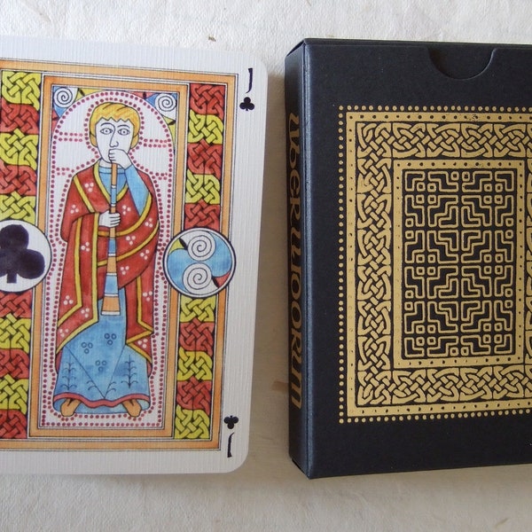 Liber Ludorum playing cards special edition (with Celtic insular art in the style of medieval illuminated gospel books)