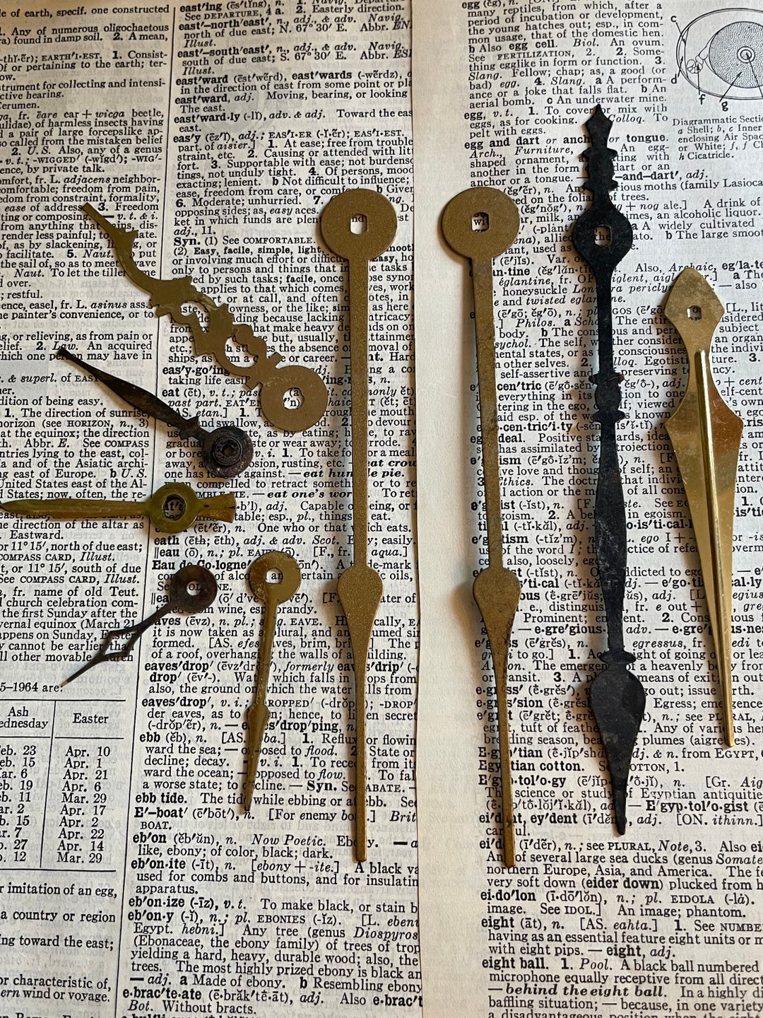 Vintage Clock Hands Lot of 8 Salvage Hardware Destash Etsy