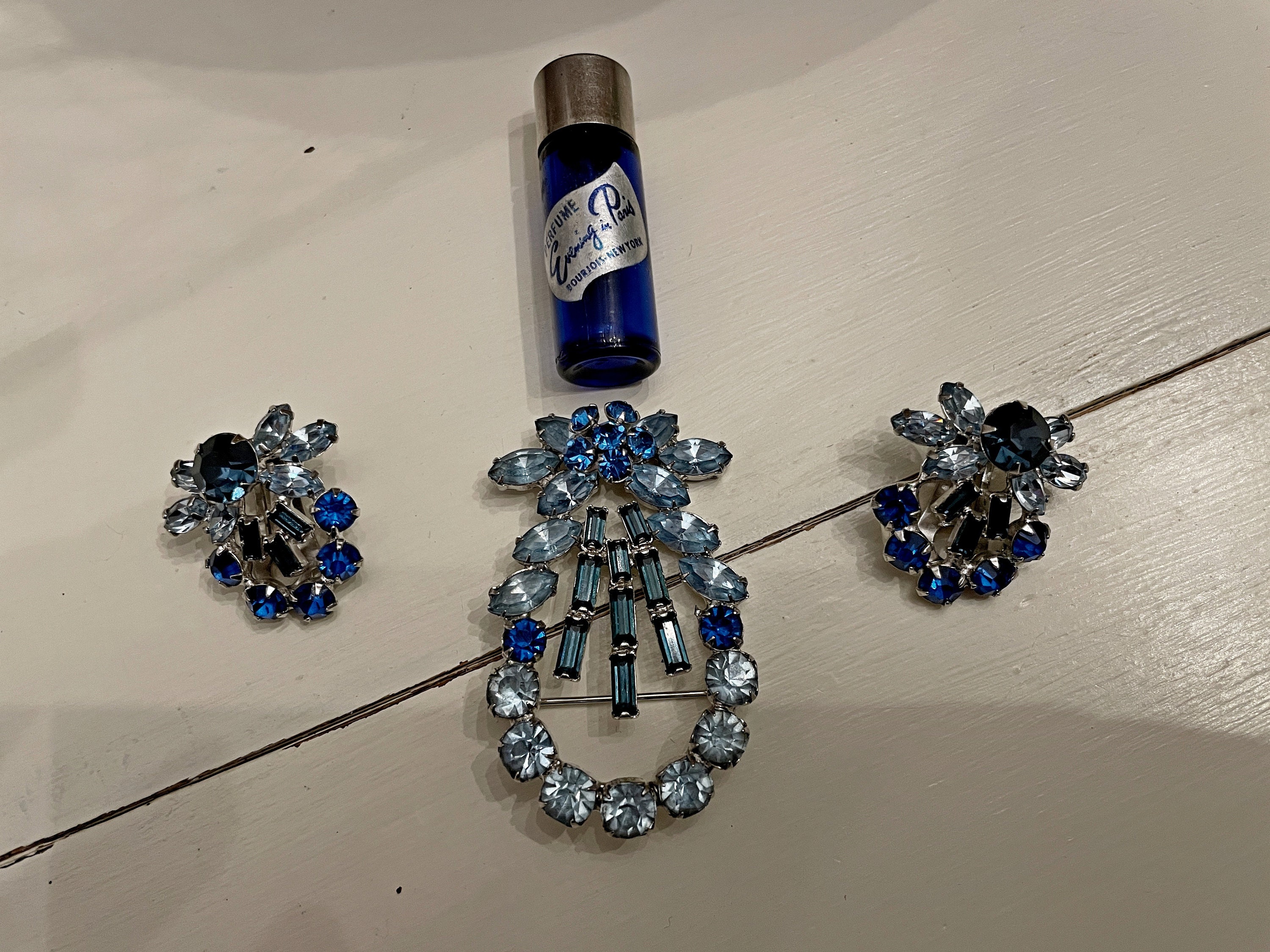 DIY Evening Navy Blue Beaded Fringe Hoop Earrings Kit Long Beaded Earrings  Pattern Tassel Earrings Making Kit Brick Stitch Tutorial 