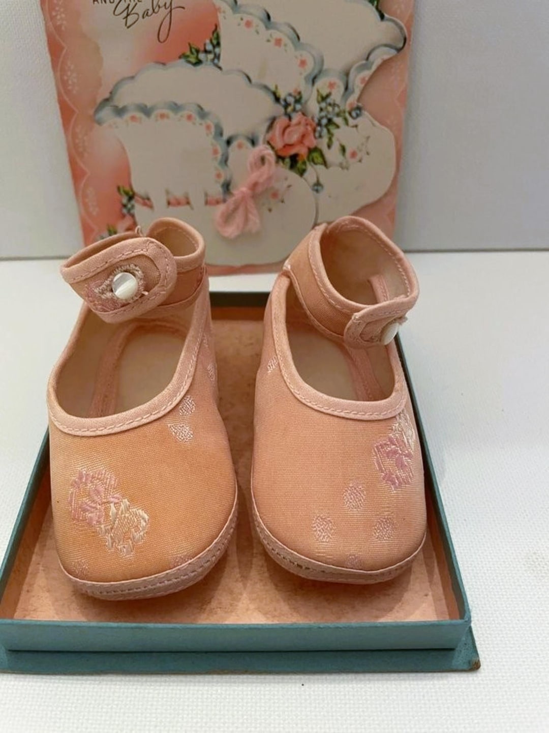 Vintage Baby Shoes Doll Shoes Mary-janes Never Worn Pink Size 3-5 ...